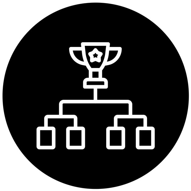 Diseño vectorial Torneos de juegos Estilo de icono