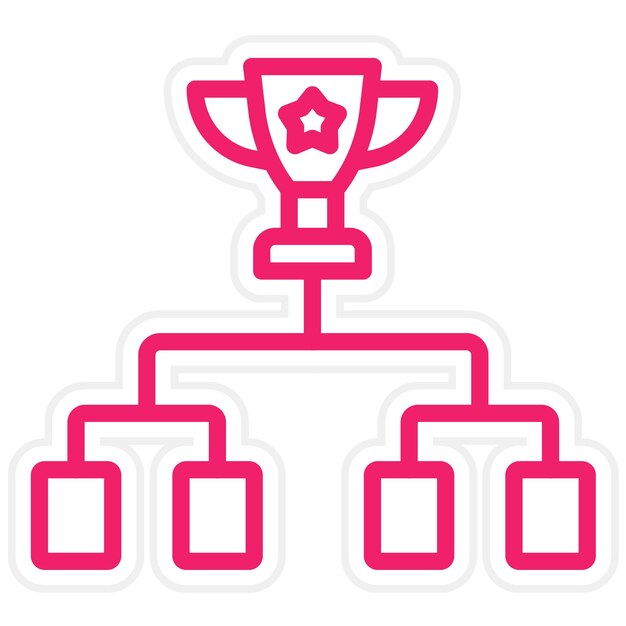 Diseño vectorial Torneos de juegos Estilo de icono