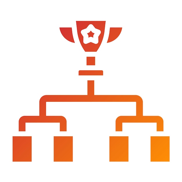 Diseño vectorial Torneos de juegos Estilo de icono