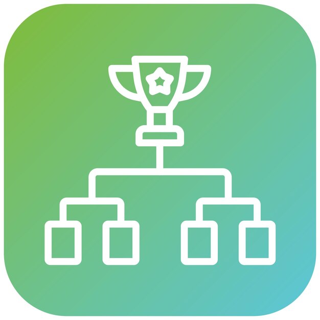 Diseño vectorial Torneos de juegos Estilo de icono