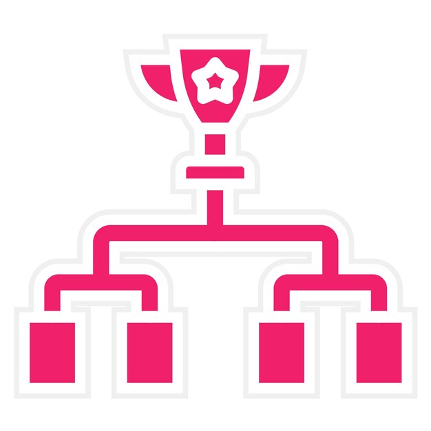 Diseño vectorial Torneos de juegos Estilo de icono