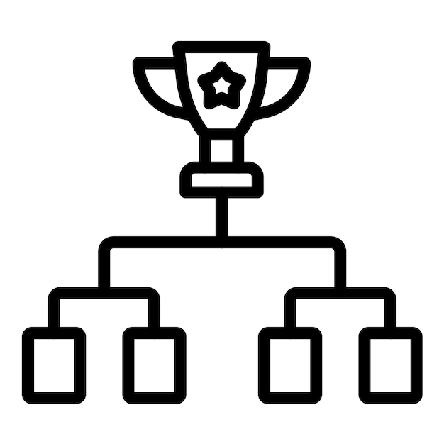 Diseño vectorial Torneos de juegos Estilo de icono
