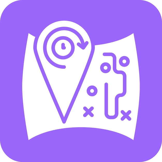 Diseño vectorial Tours de todo el día Estilo de icono
