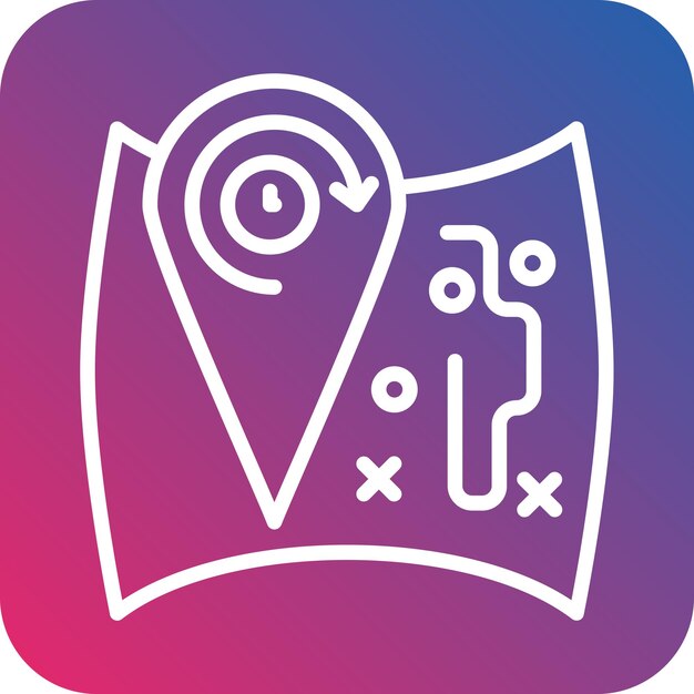 Diseño vectorial Tours de todo el día Estilo de icono