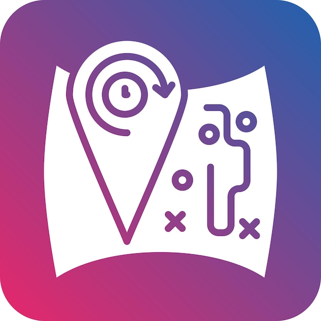 Diseño vectorial Tours de todo el día Estilo de icono