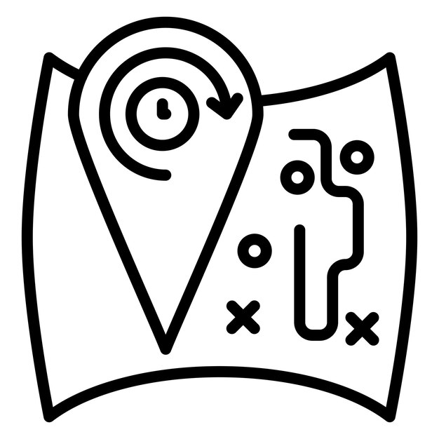 Diseño vectorial Tours de todo el día Estilo de icono