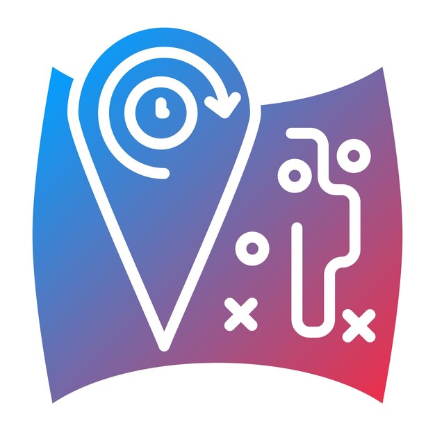 Diseño vectorial Tours de todo el día Estilo de icono