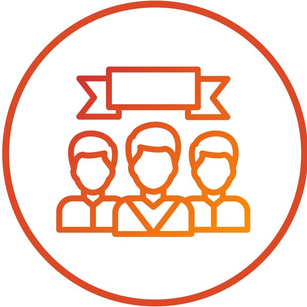 Diseño vectorial Trabajo en equipo Estilo de icono