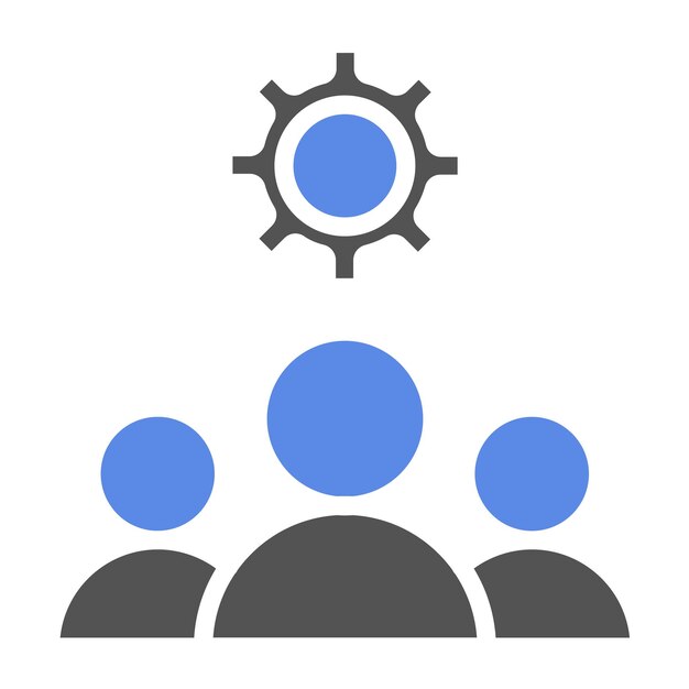 Diseño vectorial Trabajo en equipo Estilo de icono