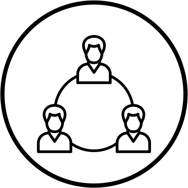 Diseño vectorial Trabajo en equipo Estilo de icono