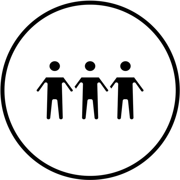 Diseño vectorial Trabajo en equipo Estilo de icono