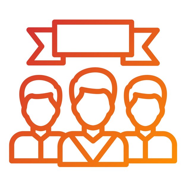 Diseño vectorial Trabajo en equipo Estilo de icono