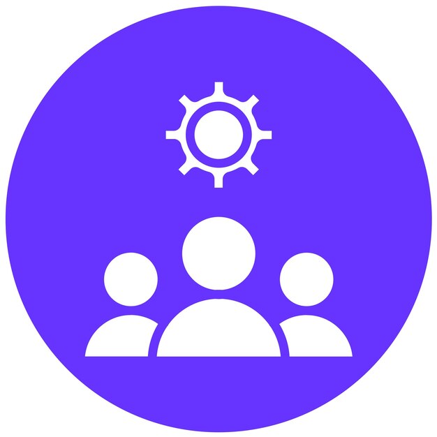 Diseño vectorial Trabajo en equipo Estilo de icono