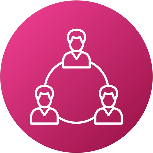 Diseño vectorial Trabajo en equipo Estilo de icono