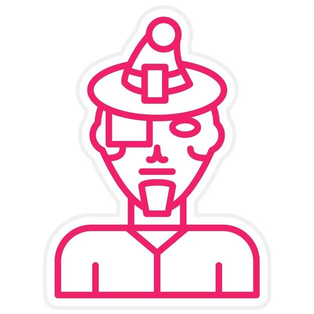 Diseño vectorial de trajes de Halloween Estilo de icono