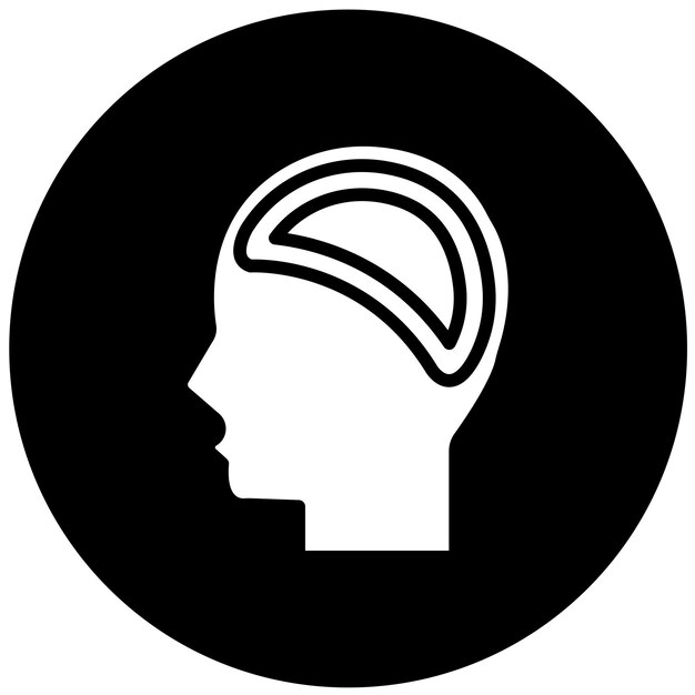 Diseño vectorial de los trastornos psicóticos Estilo del icono