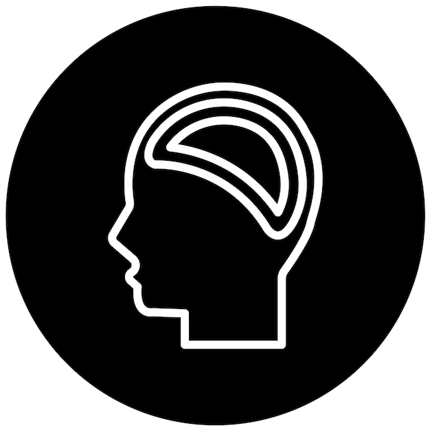 Diseño vectorial de los trastornos psicóticos Estilo del icono