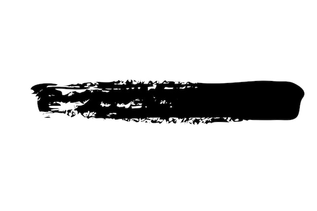 Vector diseño vectorial de trazo de pincel negro