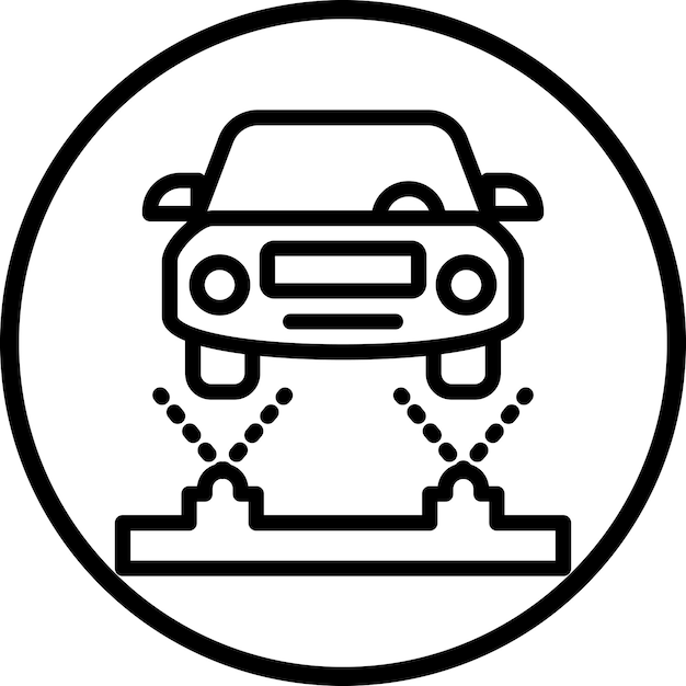 Diseño vectorial del tren de aterrizaje Estilo del icono de color