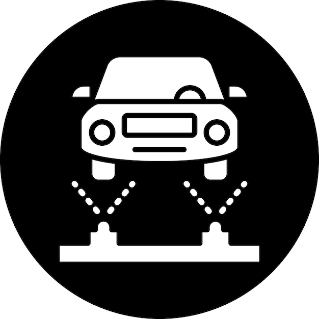 Diseño vectorial del tren de aterrizaje Estilo del icono de color