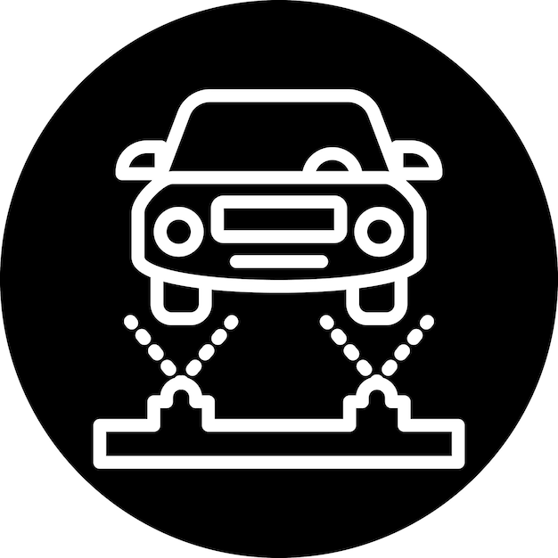 Diseño vectorial del tren de aterrizaje Estilo del icono de color