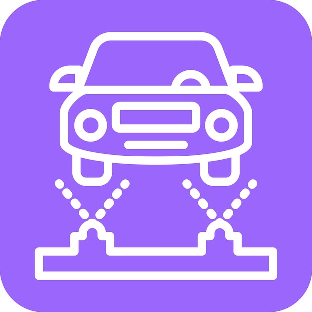Diseño vectorial del tren de aterrizaje Estilo del icono de color