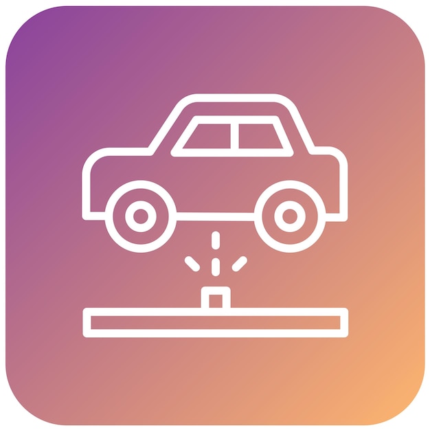 Diseño vectorial del tren de aterrizaje Estilo del icono de color