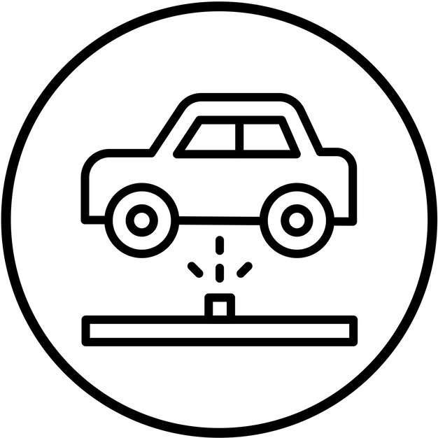 Diseño vectorial del tren de aterrizaje Estilo del icono de color