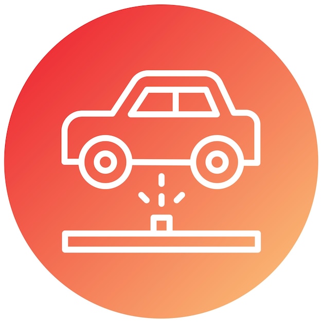 Diseño vectorial del tren de aterrizaje Estilo del icono de color
