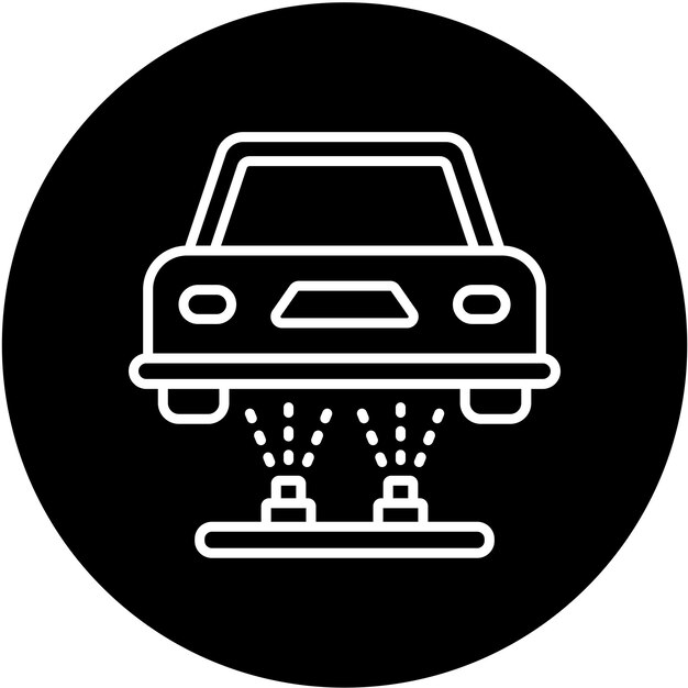 Diseño vectorial del tren de aterrizaje Estilo del icono de color
