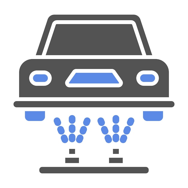 Diseño vectorial del tren de aterrizaje Estilo del icono de color