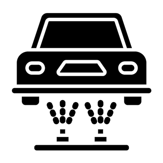 Diseño vectorial del tren de aterrizaje Estilo del icono de color