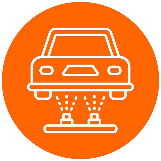 Diseño vectorial del tren de aterrizaje Estilo del icono de color