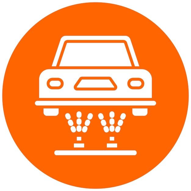 Diseño vectorial del tren de aterrizaje Estilo del icono de color