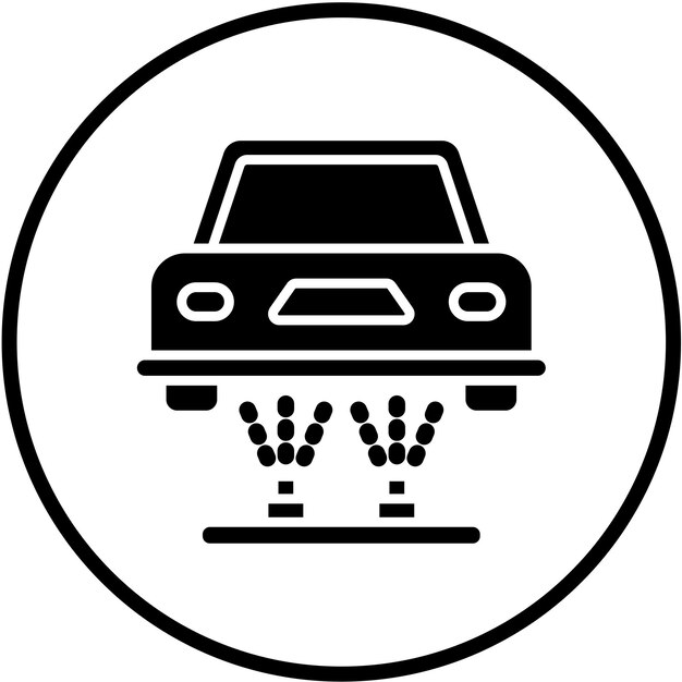 Diseño vectorial del tren de aterrizaje Estilo del icono de color