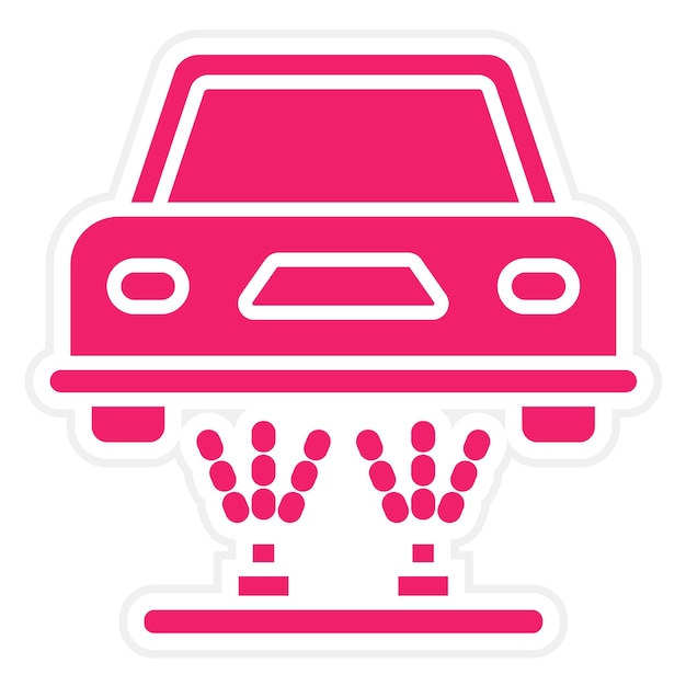 Diseño vectorial del tren de aterrizaje Estilo del icono de color