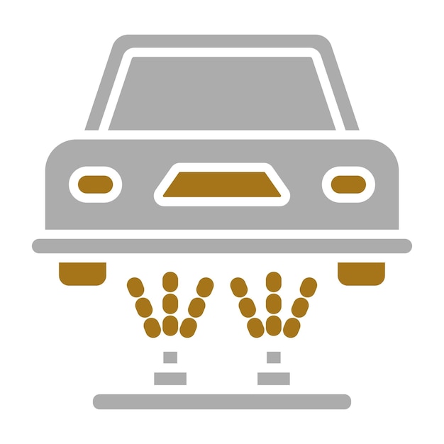 Diseño vectorial del tren de aterrizaje Estilo del icono de color