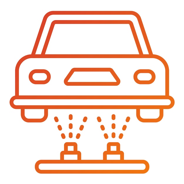 Diseño vectorial del tren de aterrizaje Estilo del icono de color