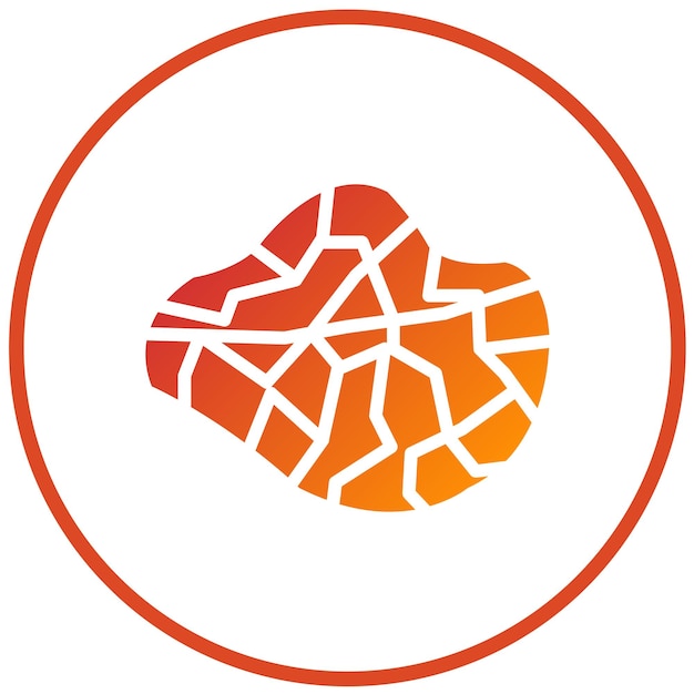 Diseño vectorial de la trufa Estilo del icono de trance