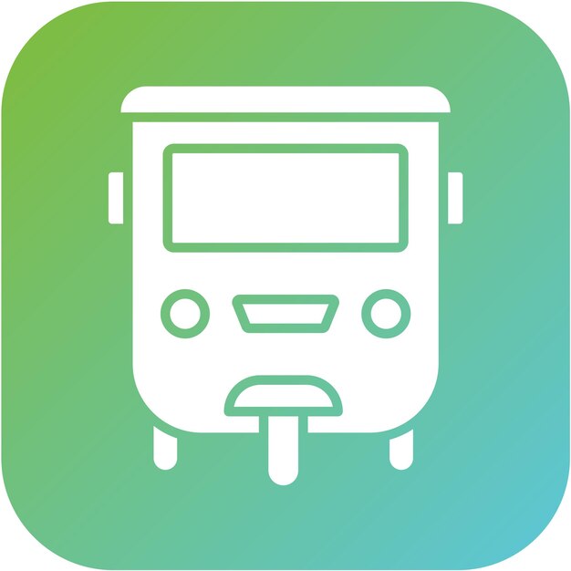 Diseño vectorial Tuk Tuk Estilo de icono