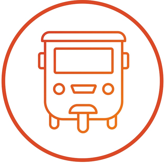 Diseño vectorial Tuk Tuk Estilo de icono