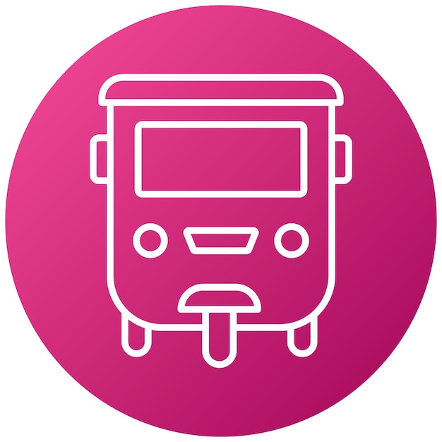 Diseño vectorial Tuk Tuk Estilo de icono