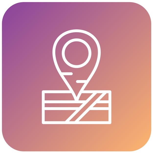 Diseño vectorial Ubicación Pin Estilo del icono