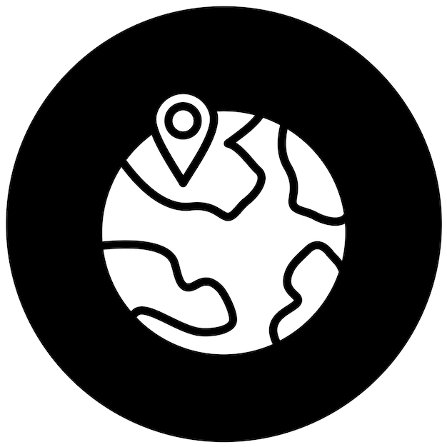 Diseño vectorial Ubicación Pin Estilo del icono