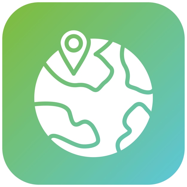 Diseño vectorial Ubicación Pin Estilo del icono