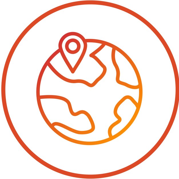 Diseño vectorial Ubicación Pin Estilo del icono