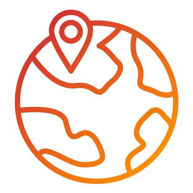 Diseño vectorial Ubicación Pin Estilo del icono