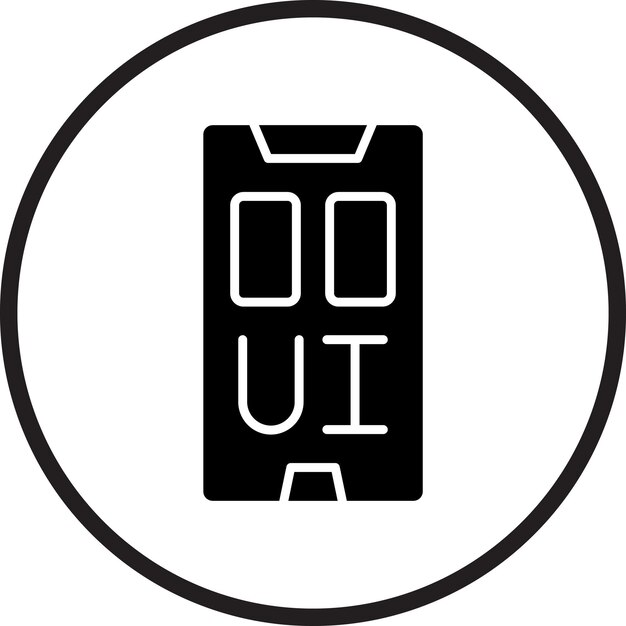 Diseño vectorial Ui Diseño de estilo de icono