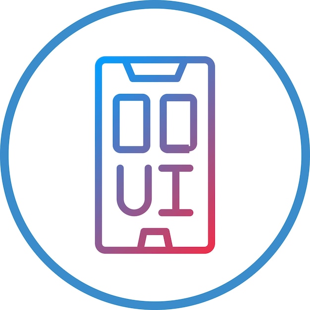 Diseño vectorial Ui Diseño de estilo de icono