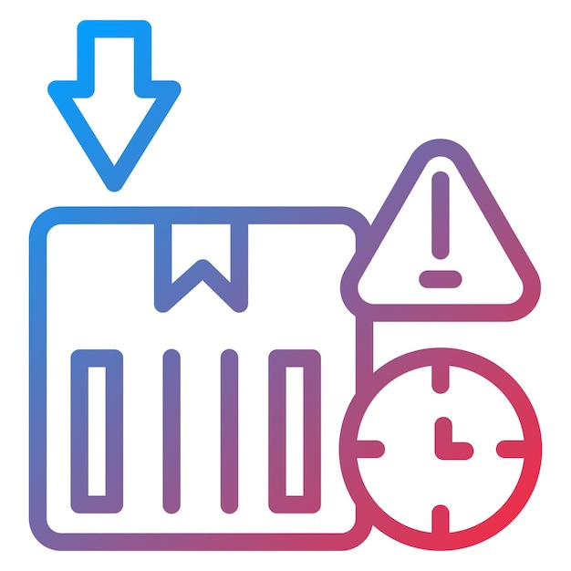 Diseño vectorial Último estilo de icono caducado